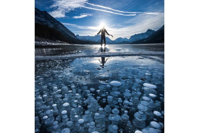 Abraham Ice Bubble/Sunwapta Falls,Snowshoeing,Icefield, Bow&Peyto - Bow Lake and Peyto Lake: turquoise color, short stops, big payoff