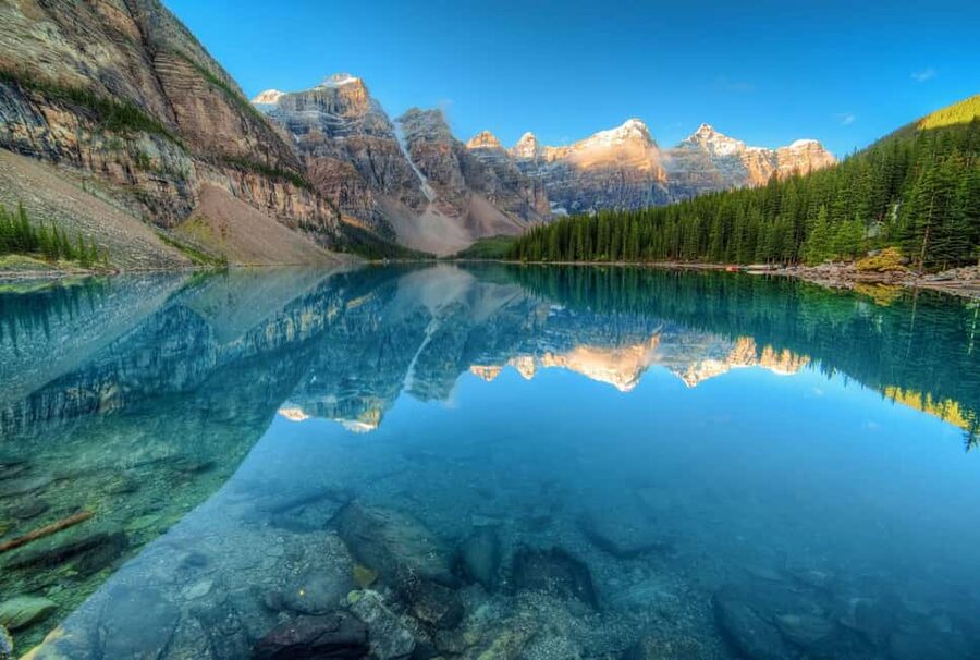 Banff/Canmore Moraine Lake & Lake Louise-Hike/Canoe/Sightsee - Comfort in a 14-passenger van: windows, air, and an easy flow