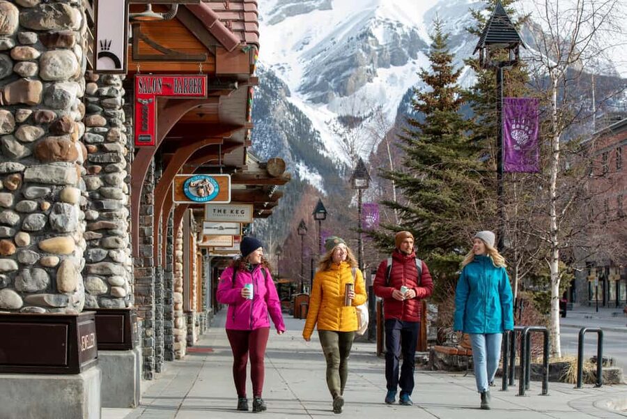 Banff: City Highlights Walking Tour | 3-Hour - Where the Tour Starts at 224 Banff Ave (Red Umbrella)