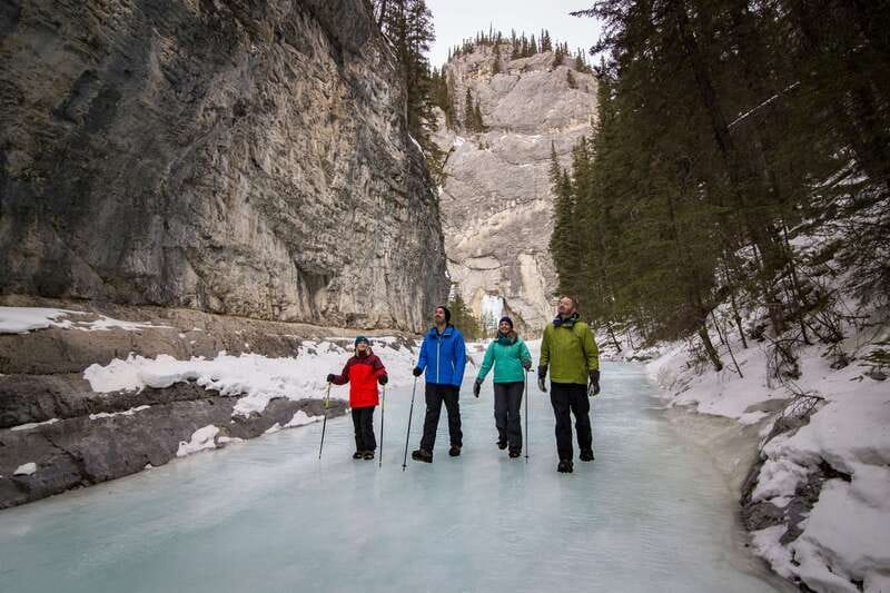 Banff: Grotto Canyon Icewalk - The Ice-Cleat Hike: Walking the Frozen Creek Bed to Icefalls