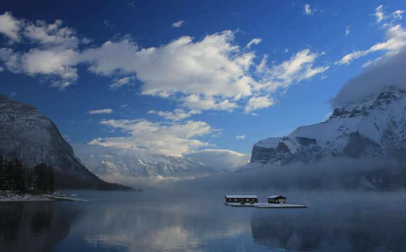 Banff, Lake Louise, Marble Canyon & Yoho National Parks Tour - Marble Canyon: wooden bridges, creek views, and winter waterfalls