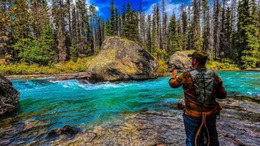 Banff: Lake Louise, Moraine, Emerald & Johnston Canyon Tour - Pass by Vermilion Lakes and Banff town: how the day stays human