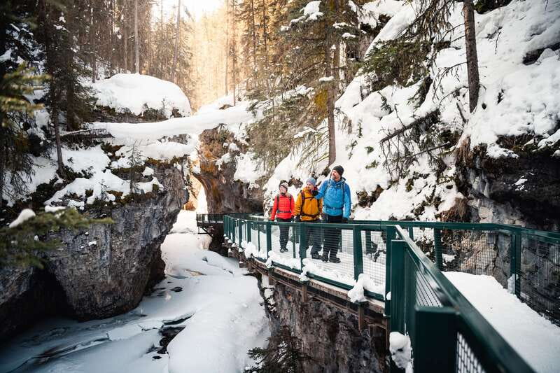 Banff: Morning or Afternoon Johnston Canyon Icewalk - Ice cleats and winter hiking tips: the safety part is the whole point