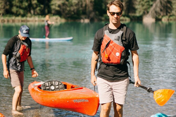 Banff National Park- Double Kayak Experience - Double kayak in real life: what moderate fitness really means