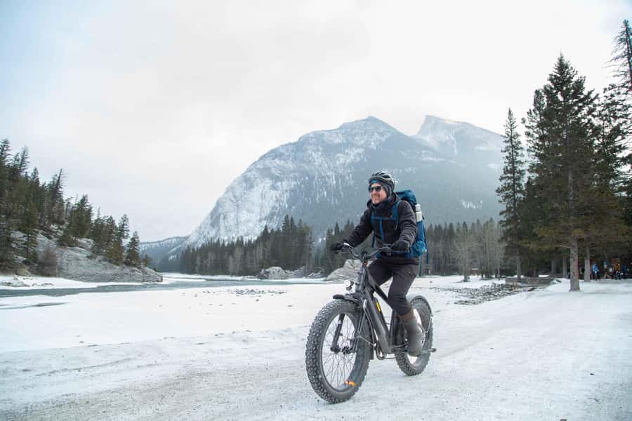 Banff Top Sights via Electric Fat Bike Tour All Skill Levels - Hot Drinks in Winter: Small Comfort, Big Mood Boost