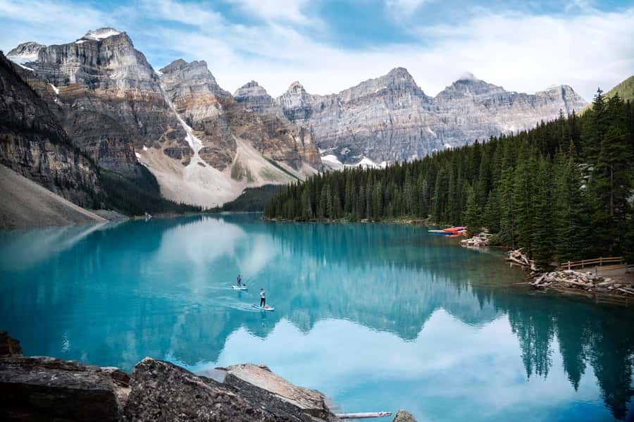 Banff Town: Lake Louise Moraine, Glacier, Peyto & Bow Lake - Moraine Lake (June 1–Oct 13): Ten Peaks and Turquoise Drama