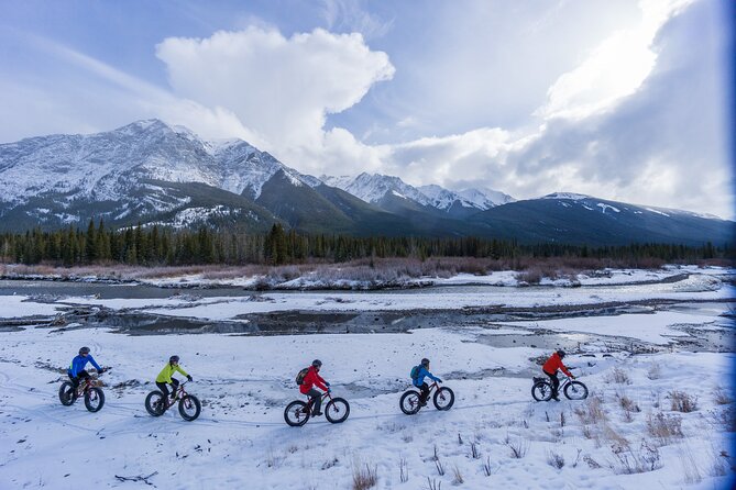 Electric Fat Biking Adventure in Banff | Small Group Adventure - Starting Out at Bow Avenue and Wolf Street (and Getting Comfortable Fast)
