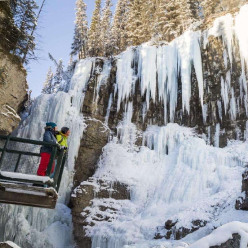 From Banff: Johnston Canyon Guided Icewalk - Twin Falls and Stella Falls: seeing how one canyon keeps changing
