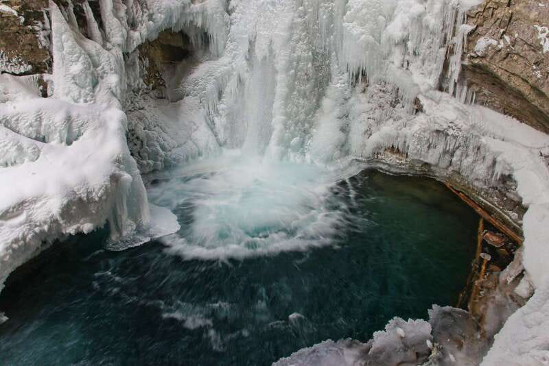 From Banff: Johnston Canyon Guided Icewalk - Upper Falls Cathedral of Ice: the finale that feels like a reset button