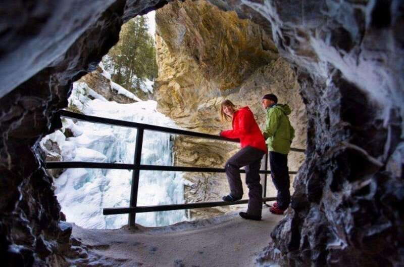 From Banff: Marble & Johnston Canyon Icewalk Combo - Meeting point and timing: start location you can actually find