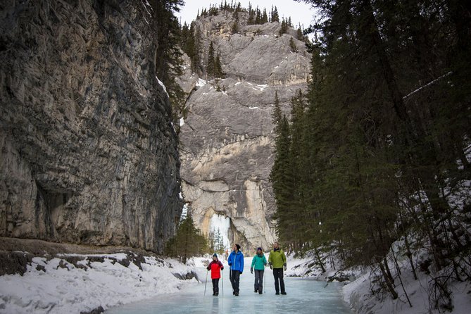 Grotto Canyon Icewalk - What you see in Grotto Canyon: icefalls, rock formations, and photo moments