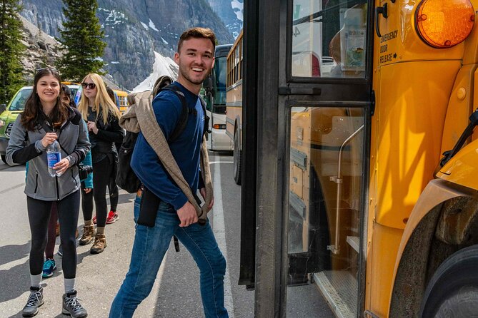 Hop-On and Hop-Off Banff Bus - Stop-by-stop: Lake Louise Ski Resort gondola area (the Ten Peaks zone)