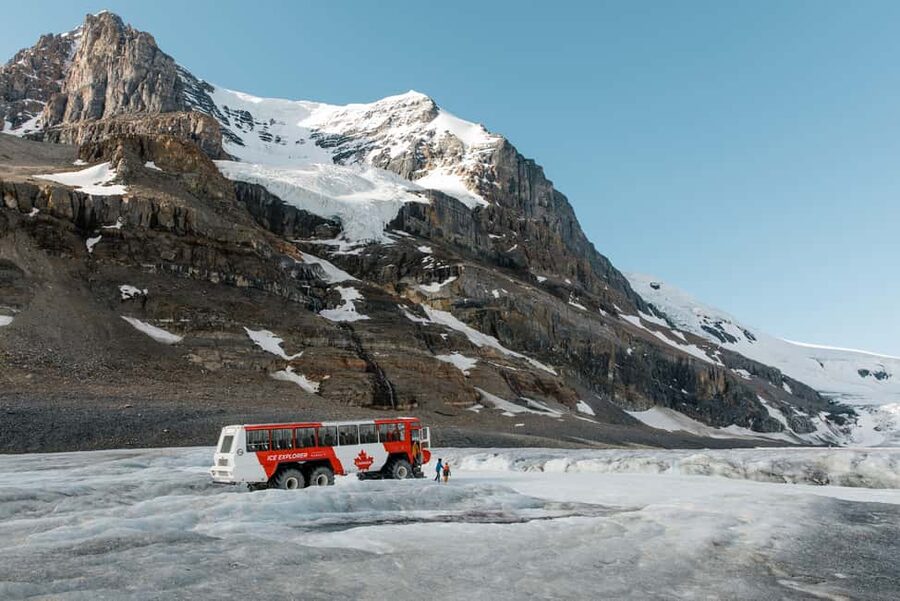 Icefield: Bow Lake, Columbia Icefield, Peyto Lake Day Tour - Bow Lake and Crowfoot Glacier: glacier-fed color with a mirror moment