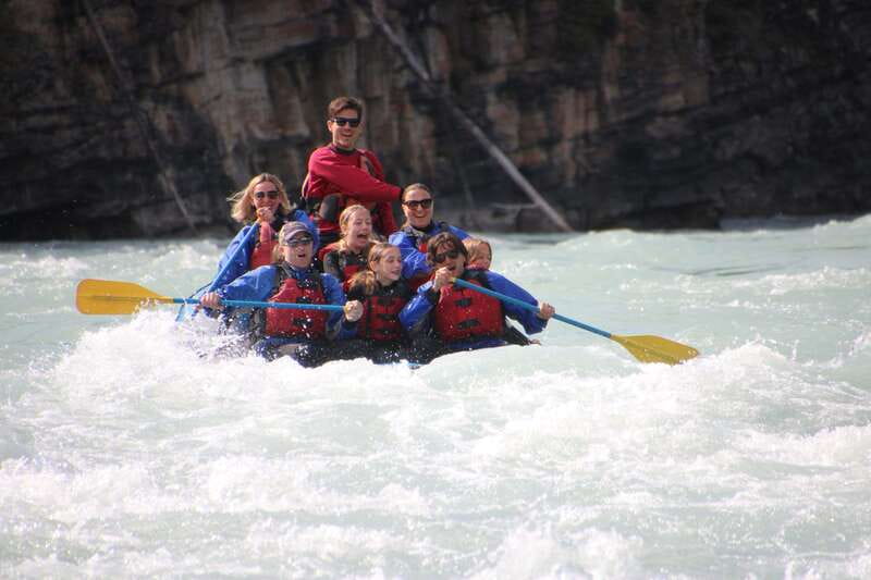 Jasper: Athabasca Falls River Rafting Adventure - Finishing with another rapids set and valley views