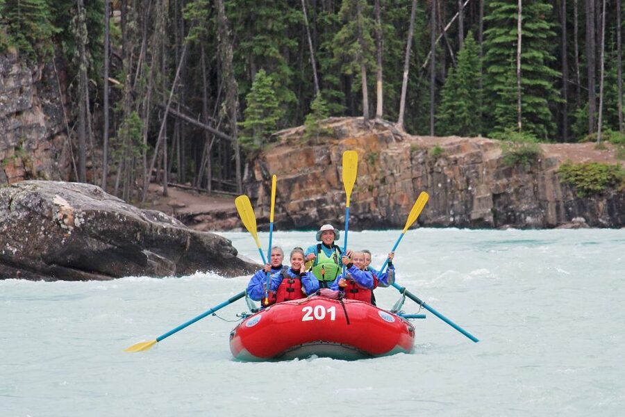 Jasper: Canyon Run Family Whitewater Rafting - Getting geared up: wetsuits, booties, and layers that keep you comfy