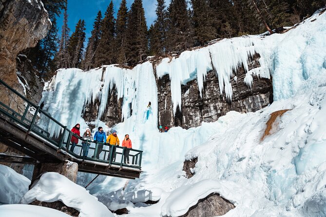 Johnston Canyon Icewalk - Winter Johnston Canyon turns water into blue ice
