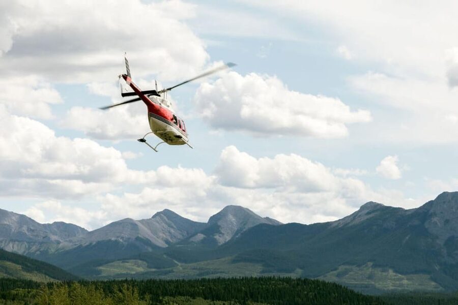Kananaskis: 30-Minute Heli Tour of Minnewanka Lake and Banff - Mt Yamnuska (Iya Mnathka) and the meaning behind flat-faced