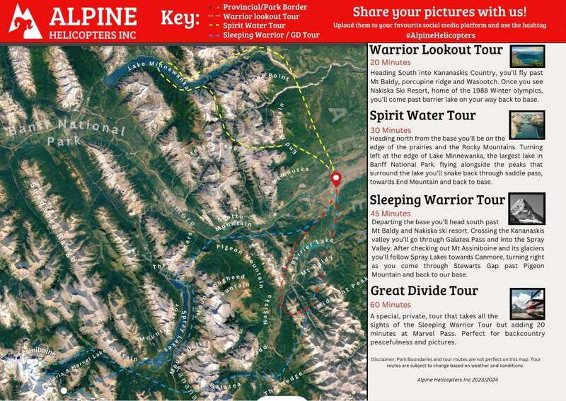 Kananaskis: 45 Minute "Sleeping Warrior" Helicopter Tour - Mount Assiniboine Core Area: the glaciers that make this tour special