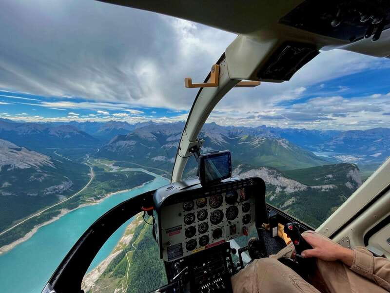 Kananaskis: 45 Minute "Sleeping Warrior" Helicopter Tour - Returning over Spray Lakes to the Bow Valley through Stewarts Gap