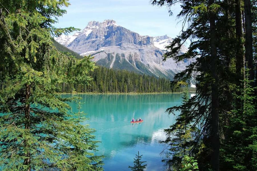 Lake Louise, Banff Gondola, & Yoho National Park 2 Day Tour - Day 2: Lake Louise + Moraine or Marble Canyon, then Emerald Lake and Natural Bridge