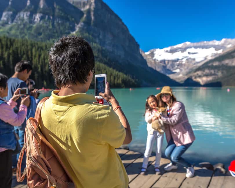 Lake Louise, Moraine Lake, tour from Canmore/Banff - Moraine Lake stop (about 75 minutes): Valley of the Ten Peaks viewpoints