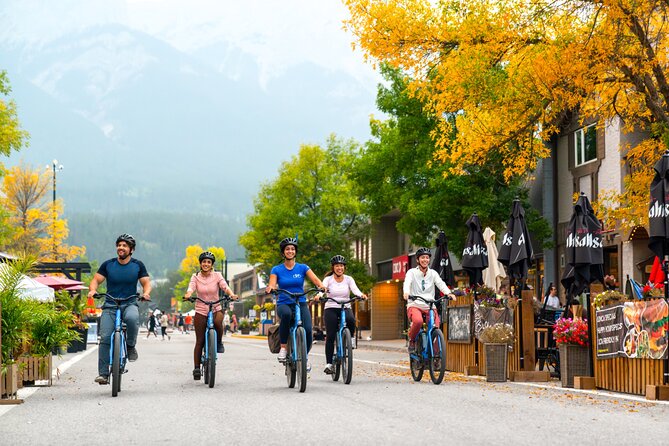 Legacy Trail Food Bike Tour - Spring Creek in downtown Canmore: where the ride turns social