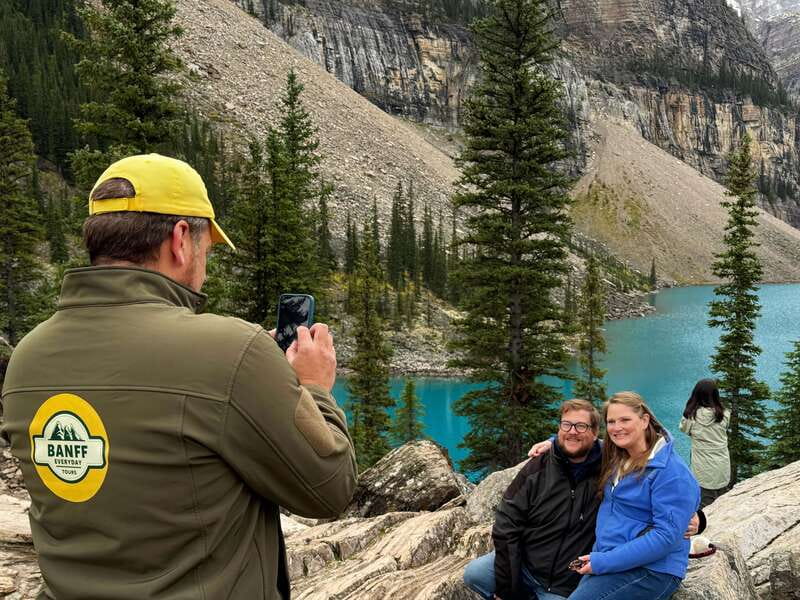 Moraine Lake Sunrise & Lake Louise from Calgary/Canmore/Banf - Stop 1: Moraine Lake sunrise, Ten Peaks views, and the Rock Pile option