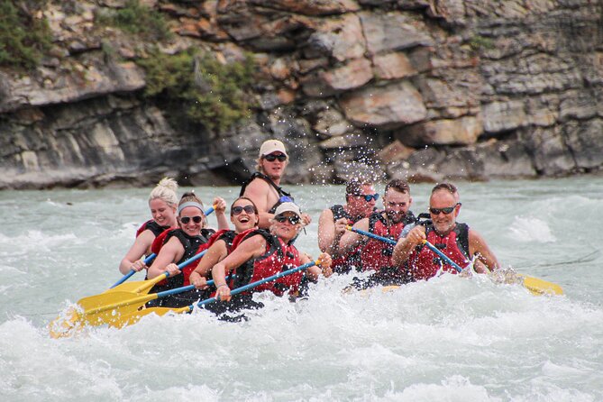 Rafting Athabasca Falls Run in Jasper - Getting there: 30-minute bus ride, gear-up, then a quick portage