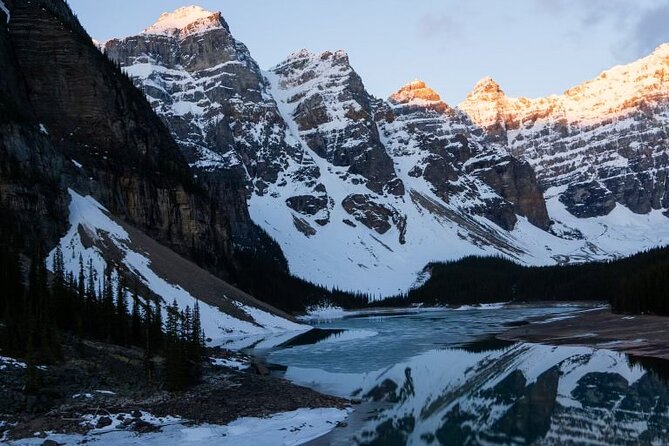 Sunrise Adventure: Alpenglow at Moraine Lake & Lake Louise - Moraine Lake at Alpenglow: Two Hours Before the Peak Light Hits